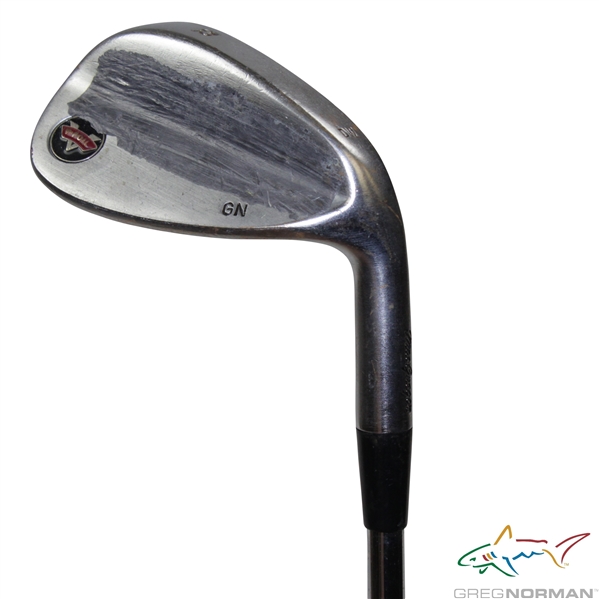 Greg Normans Personal Used MacGregor V-Foil Forged DW G.N. 52 Degree Wedge with Lead Tape