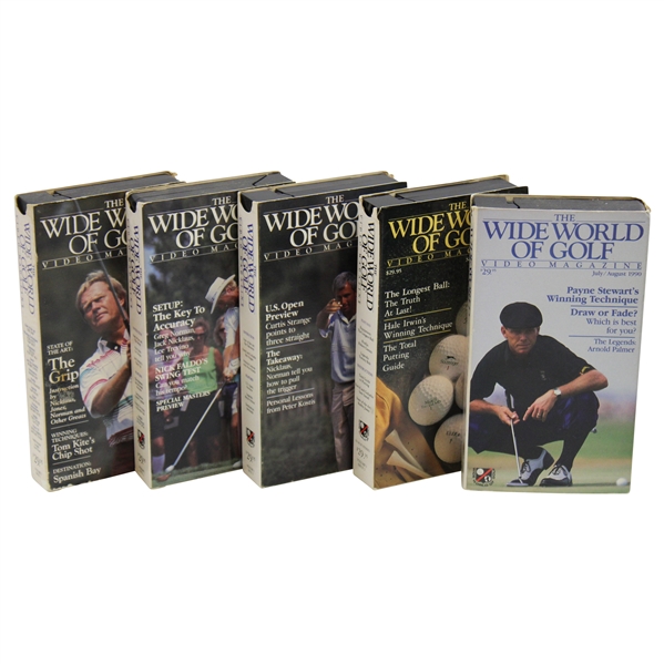 Set of Five (5) The Wide World of Sports Video Magazine VHS Tapes - Payne, Jack, & others