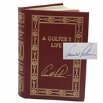 Arnold Palmer Signed 1999 A Golfers Life Deluxe Ltd Ed Book #1461/2500 w/Card JSA ALOA