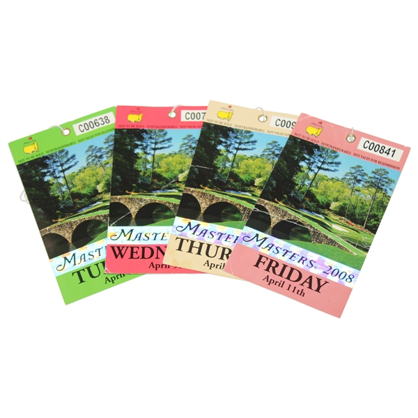 2008 Masters Tournament Tuesday, Wednesday, Thursday & Friday Tickets