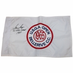 Gary Player Signed US Open at Bellerive CC Embroidered Flag Inscribed US Open Champ 1965 JSA ALOA