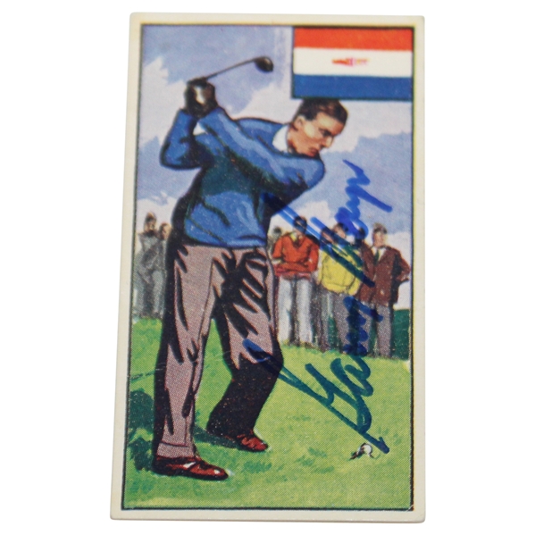 Gary Player Signed 1962 Dickson Orde Sports of the Countries No.14 Golf Card - Gary Players 1st Card JSA ALOA