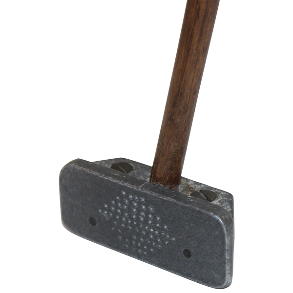 Unmarked Hickory Shafted Putter - Rectangular Face