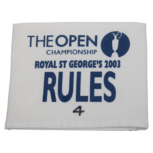 2003 The OPEN Championship at Royal St. Georges Rules Armband