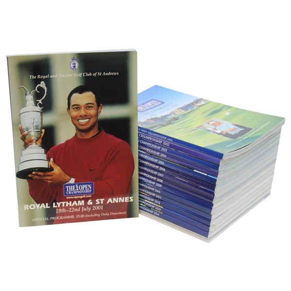 2000-2015 The OPEN Championship Official Tournament Programs/Journals