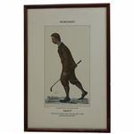 1987 Sportsmen "Golf" 1892 Vanity Fair John Ball Reproduction Print - Framed