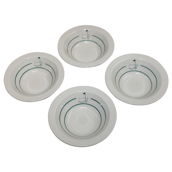 Four (4) Classic Masters Logo Ceramic Side Salad Bowls