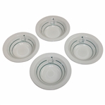 Four (4) Classic Masters Logo Ceramic Side Salad Bowls