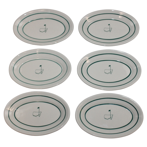 Six (6) Classic Masters Logo Ceramic Side Dish Plates/Bowls