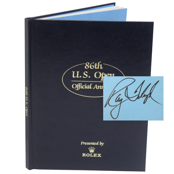 Ray Floyd Signed 1986 US Open Tournament Rolex Annual Book JSA ALOA