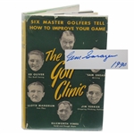 Gene Sarazen Signed 1949 The Golf Clinic JSA ALOA