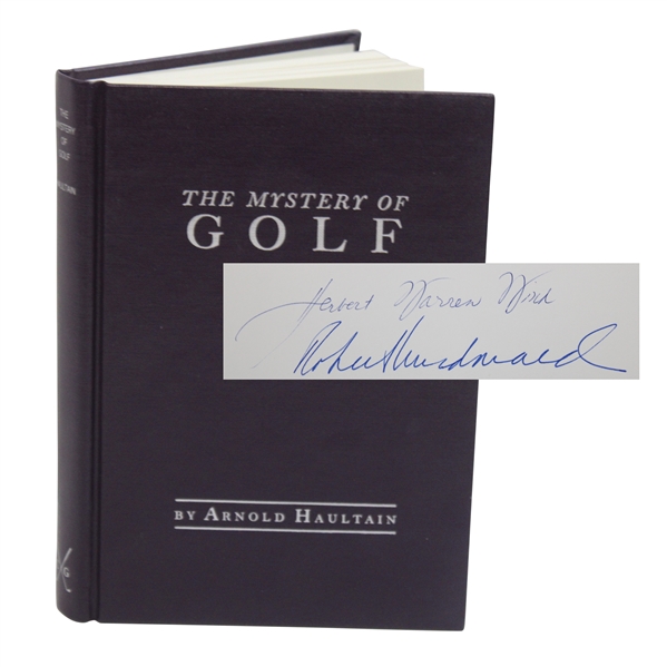 Herbert Warren Wind Signed The Mystery Of Golf By Arnold Haultain Golf Classics Reprint Book JSA ALOA