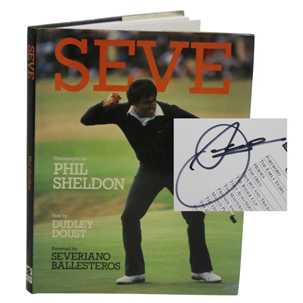 Seve Ballesteros Signed 1St Edition Seve Book JSA ALOA