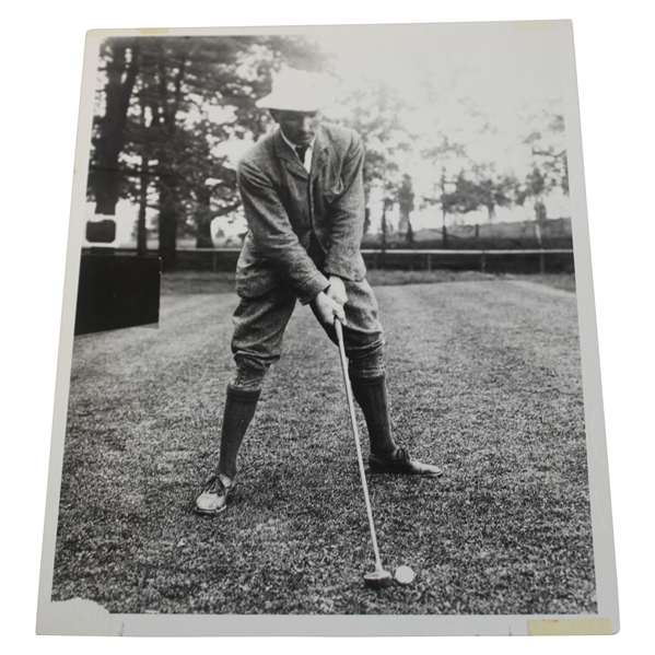 H. J. Whigham Photo Mounted on Board - 1896-97 US Amateur Champion