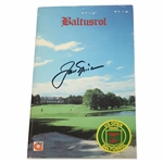 Jack Nicklaus Signed 1980 US Open at Baltusrol Course Guide JSA ALOA