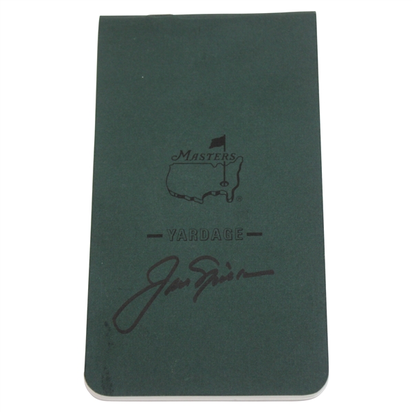 Jack Nicklaus Signed Masters Tournament Undated Yardage Book JSA ALOA