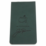 Jack Nicklaus Signed Masters Tournament Undated Yardage Book JSA ALOA