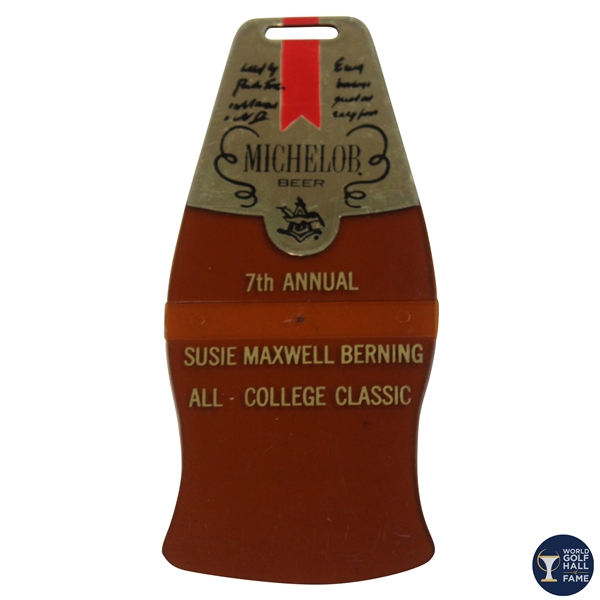 7th Annual Susie Maxwell Berning All-College Classic Michelob Beer Contestant Bag Tag