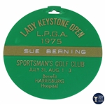 Susie Maxwell Bernings LPGA 1975 Lady Keystone Open Contestant Bag Tag - Sue Berning