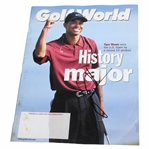 Tiger Woods Signed 2000 Golf World US Open Magazine JSA ALOA