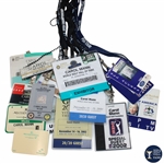 Large Grouping of Various Carol Mann Access Credentials & Badges - World Golf Hall of Fame Collection