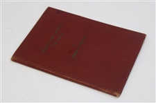 1935 'Rights and Wrongs of Golf' Red Hardcover Booklet by Robert T. Jones, Jr. 