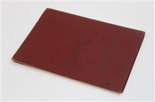 1935 'Rights and Wrongs of Golf' Red Hardcover Booklet by Robert T. Jones, Jr. 
