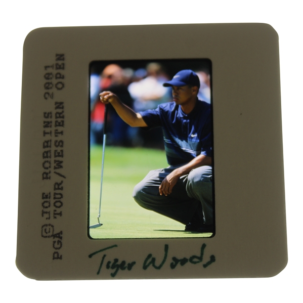 Tiger Woods Color Photo Negative - Joe Robbins 2001 PGA Tour/ Western Open