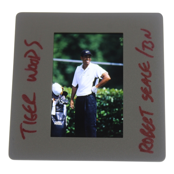 Tiger Woods Color Photo Negative - Handwritten Tiger Woods Robert Seale/Bn