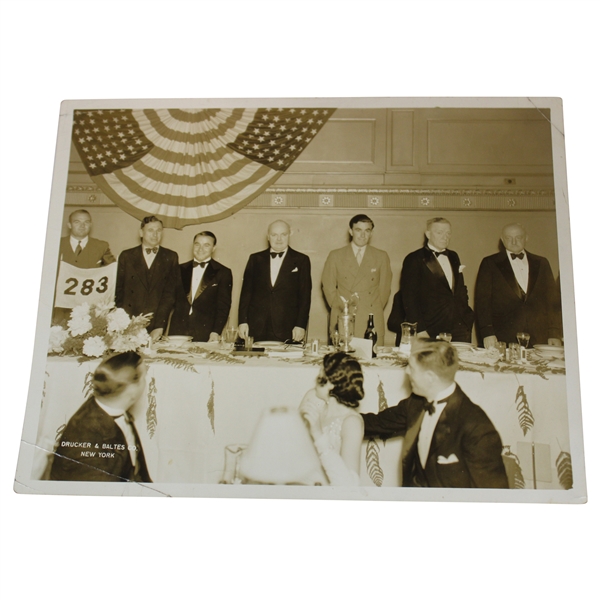 Gene Sarazens Personal Drucker & Baltes 1932 US Open Dinner Photo w/COA