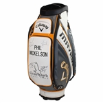 Tiger Woods, Tom Brady, Mickelson & Manning Signed Callaway The Match Golf Bag JSA ALOA