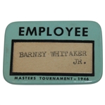 1946 Masters Tournament Employee Badge - First Tournament After WWII - Seldom Seen