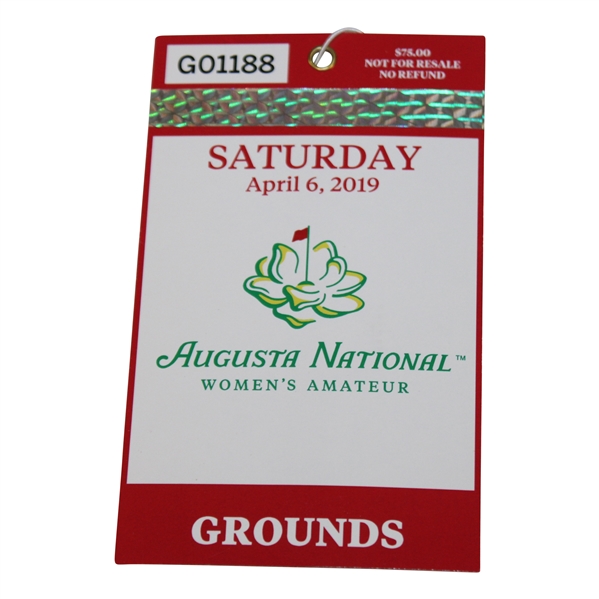 2019 Augusta National Womens Amateur Saturday Grounds Ticket