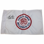 Gary Player Signed US Open at Bellerive CC Embroidered Flag Inscribed Grand Slam JSA ALOA