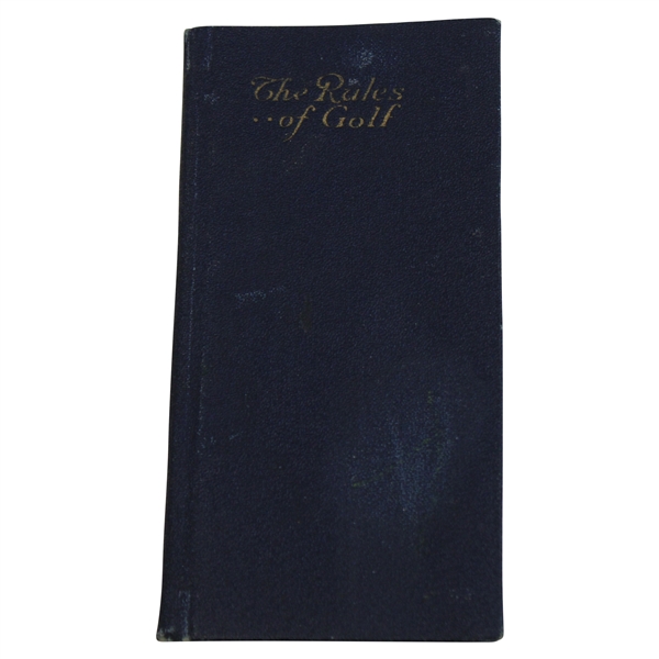 1918 USGA The Rules of Golf Booklet as Approved by the R&A