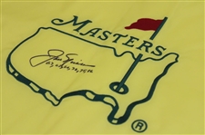 Jack Nicklaus Signed Masters Undated Embroidered Flag with Years Won JSA ALOA