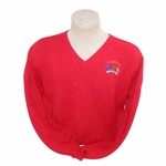 Ryder Cup at The Belfry Team USA Lady Antigua Red V-Neck Sweater - Paul Azinger Collection