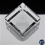 Undated State Farm Classic Glass Cube Paperweight - WGHoF Collection