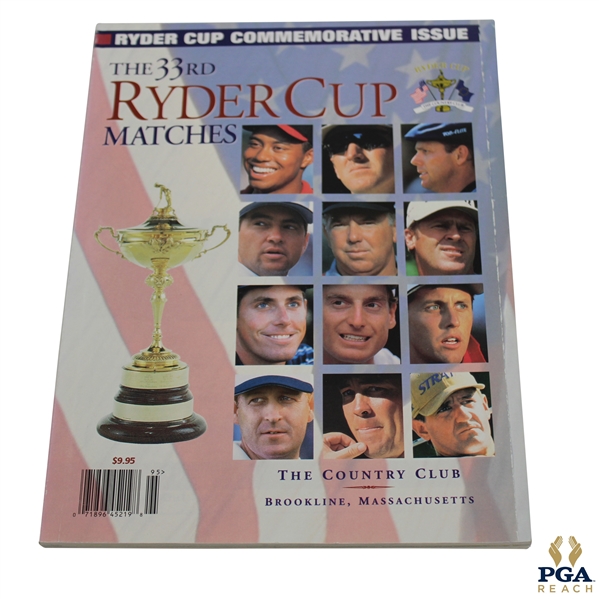 1999 Ryder Cup at The Country Club Program