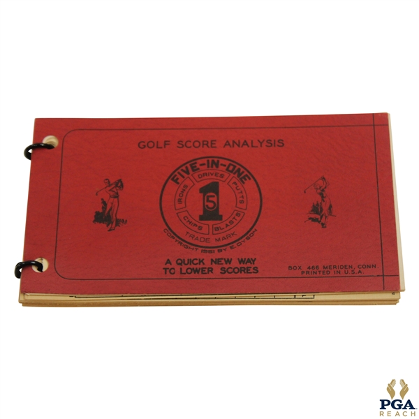 1951 Five In One Golf Score Analysis Booklet by E. Dyson