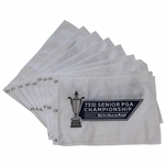 Ten(10) 2012 Senior PGA Championship KitchenAid Embroidered White Flags