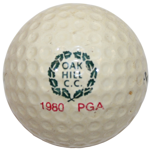 1980 PGA Championship at Oak Hill C.C. Logo Wilson Pro-Staff Golf Ball - Jack Nicklaus Winner