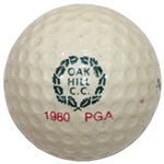 1980 PGA Championship at Oak Hill C.C. Logo Wilson Pro-Staff Golf Ball - Jack Nicklaus Winner