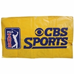 Nantz, McCord, Wadkins, Feherty & CBS Sports Masters Broadcast Team Signed Large Banner JSA ALOA