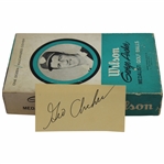 George Archer Signed 3x5 Card w/1960 Wilson George Archer Medalist Golf Balls Box w/Balls JSA ALOA