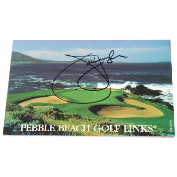 Jim Furyk Signed Pebble Beach Golf Links Official Scorecard JSA ALOA