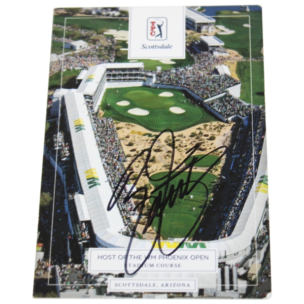 Rickie Fowler Signed Phoenix Open at TPC Scottsdale Official Scorecard JSA ALOA