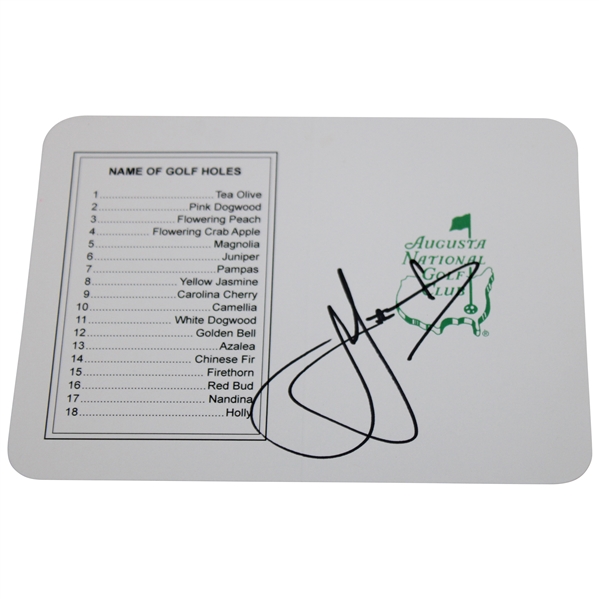 Cam Smith Signed Augusta National Golf Club Scorecard JSA ALOA