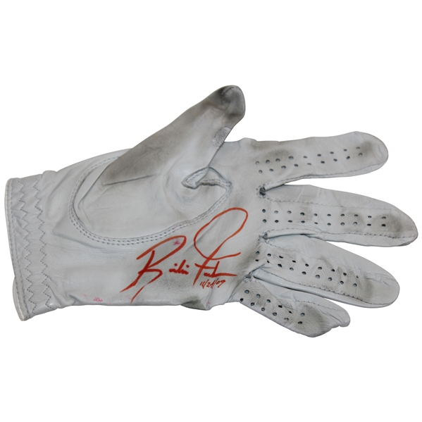 Rickie Fowler Signed Used FootJoy LH Golf Glove w/11/24/09 JSA ALOA