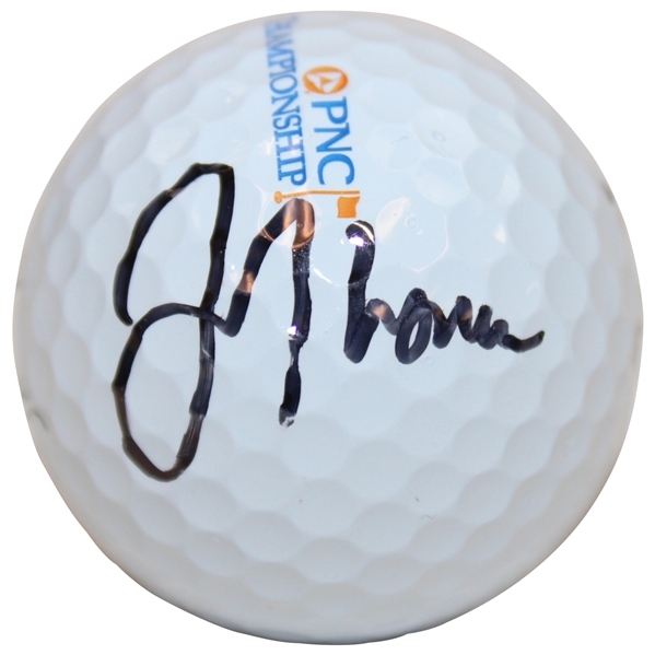 Justin Thomas Signed Titleist PNC Championship Ritz Carlton Logo Golf Ball JSA ALOA